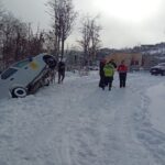 Se registraron cuatros despistes en la mañana de este lunes