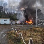 Incendio en la zona de Puerto Almanza