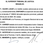 El Superior Tribunal de Justicia suspendió las elecciones a convencionales constituyentes