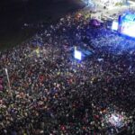 Encendido del Arbolito: Río Grande vibró al ritmo de Los Palmeras