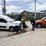 Choque con dos menores trasladados al hospital