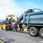 Se reasfaltó un tramo de avenida Maipú y se trabajó en calle Magallanes