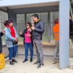 El barrio Dos Banderas inauguró su primera garita de colectivos