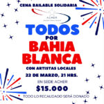 ACHER organiza cena bailable para ayudar a El Bolsón y Bahía Blanca